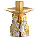 Kerzenhalter vergoldete Bronze 4 Schreibern Evangelium s1