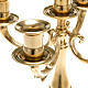 Candlestick with 5 flames in gold-plated brass s2