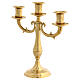 Candelabro 3 fiamme ottone s2