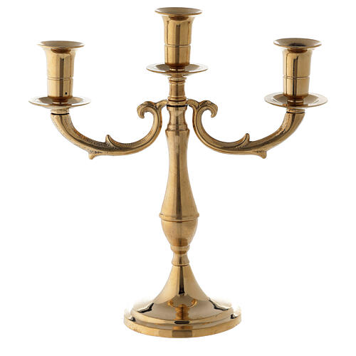 3 branch candle holder made of brass 1