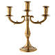 3 branch candle holder made of brass s1