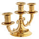 Candelabro a 3 fiamme in ottone s5