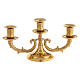 3 branches candelabrum in brass s1