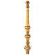 Baroque candlestick, golden brass s7
