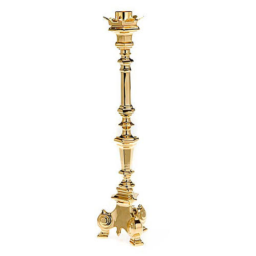 Candelero de pie barroco dorado | venta online en HOLYART