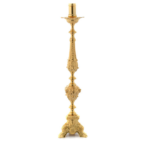 Baroque candlestick, bronze 1