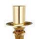 Rococo candlestick, burnished brass s4