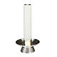 Candlestick, chiseled silvered brass s1