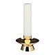 Candlestick, hammered burnished brass s1