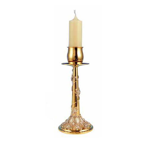 Candlestick in golden silver 800 1
