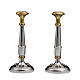 Couple de chandeliers argent 800 doré s1