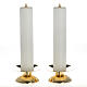 Candle holders and fake candles, two piece set s1
