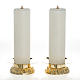 Candle set, 2 pcs, with fake candles, and candle holders s1