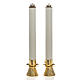Candle holders with fake candles, cone shaped s1