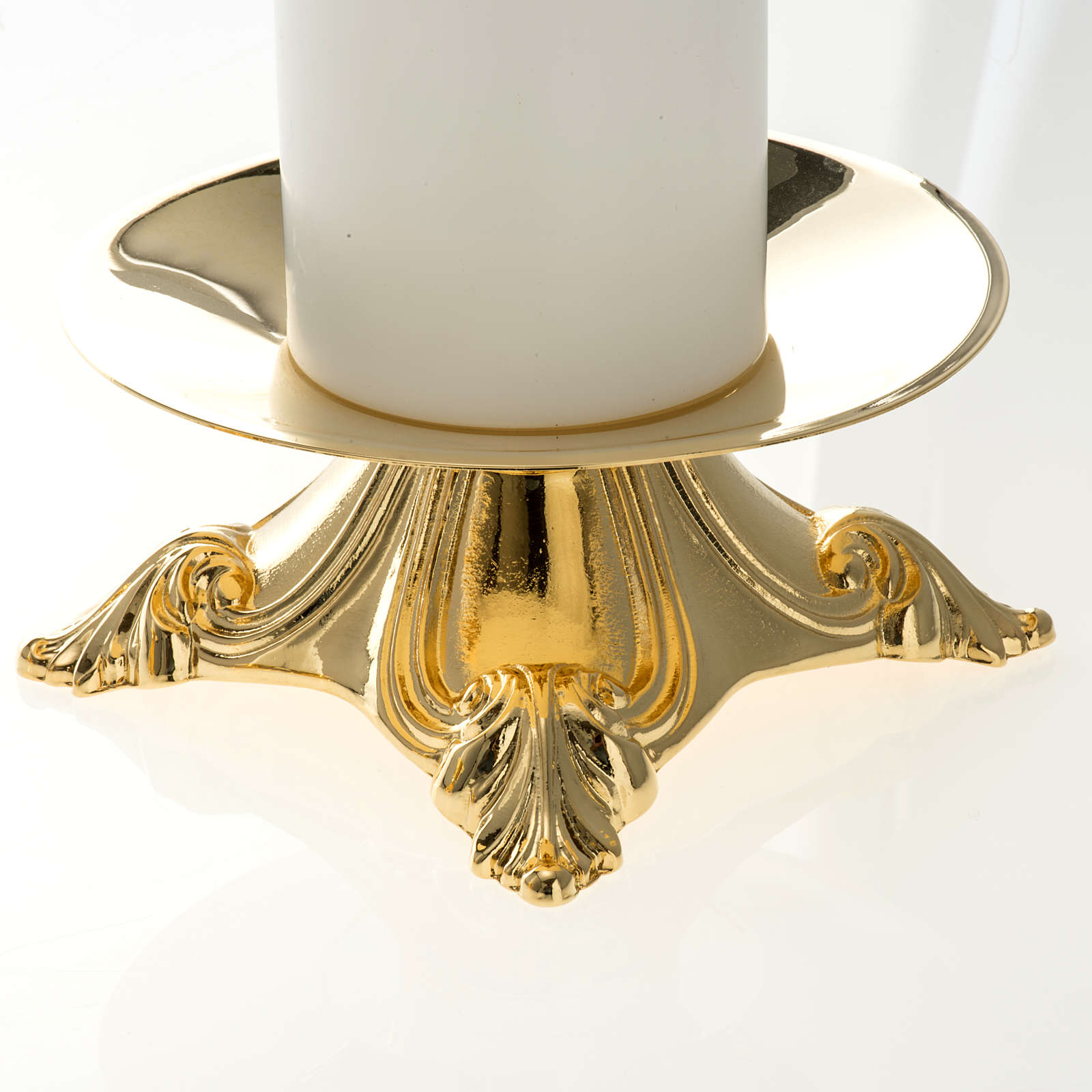 Candle holders with fake candles, 2 pieces online sales on HOLYART.co.uk