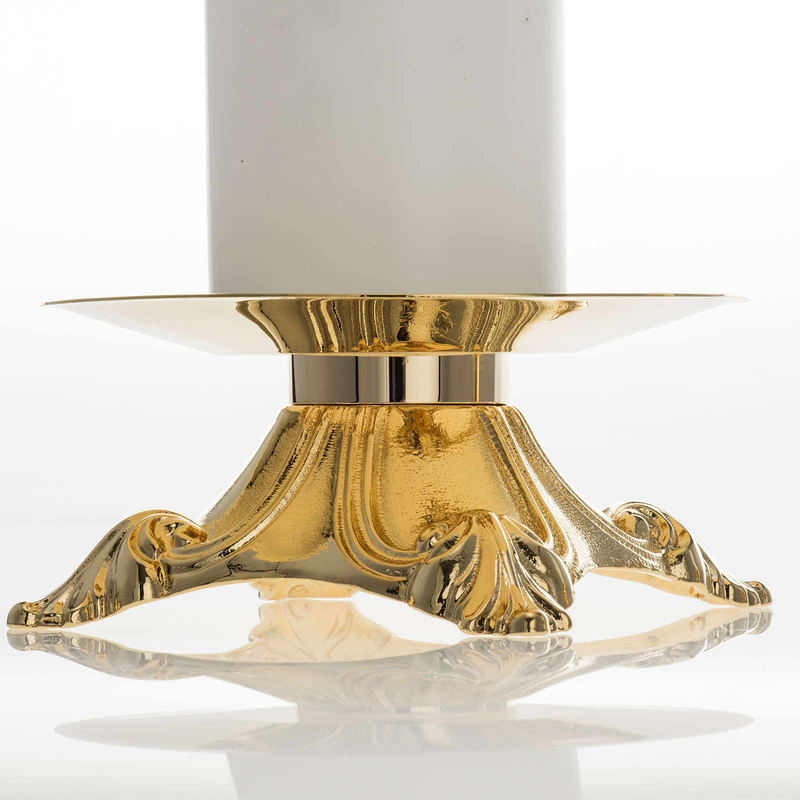 Candle holders with fake candles, 2 pieces online sales on HOLYART.co.uk