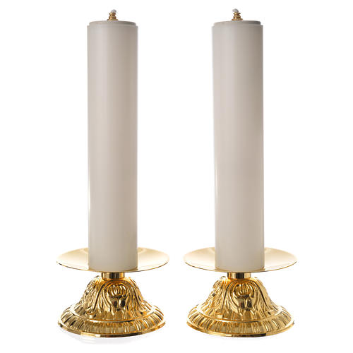 Kerzenhalter mit unechten Kerzen 2 Stücke 1