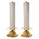 Candle holders with fake candles, 2pcs s1