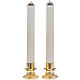 Pair of altar candle holders and candles s1