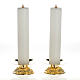 Candelabros con base decorada  velas falsas s1