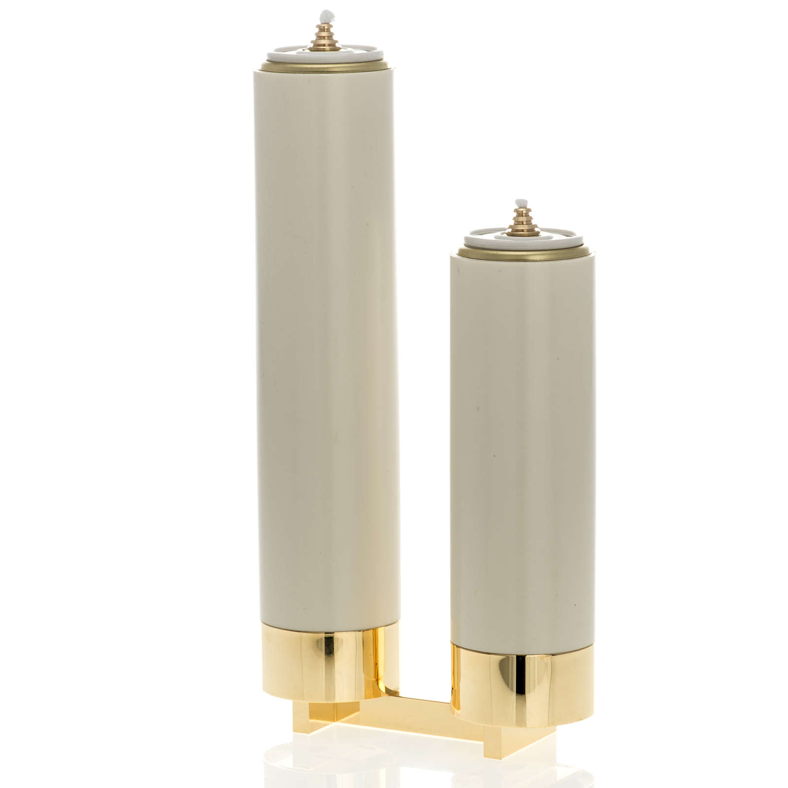 Candle holder with 2 branches, complete with fake candles online