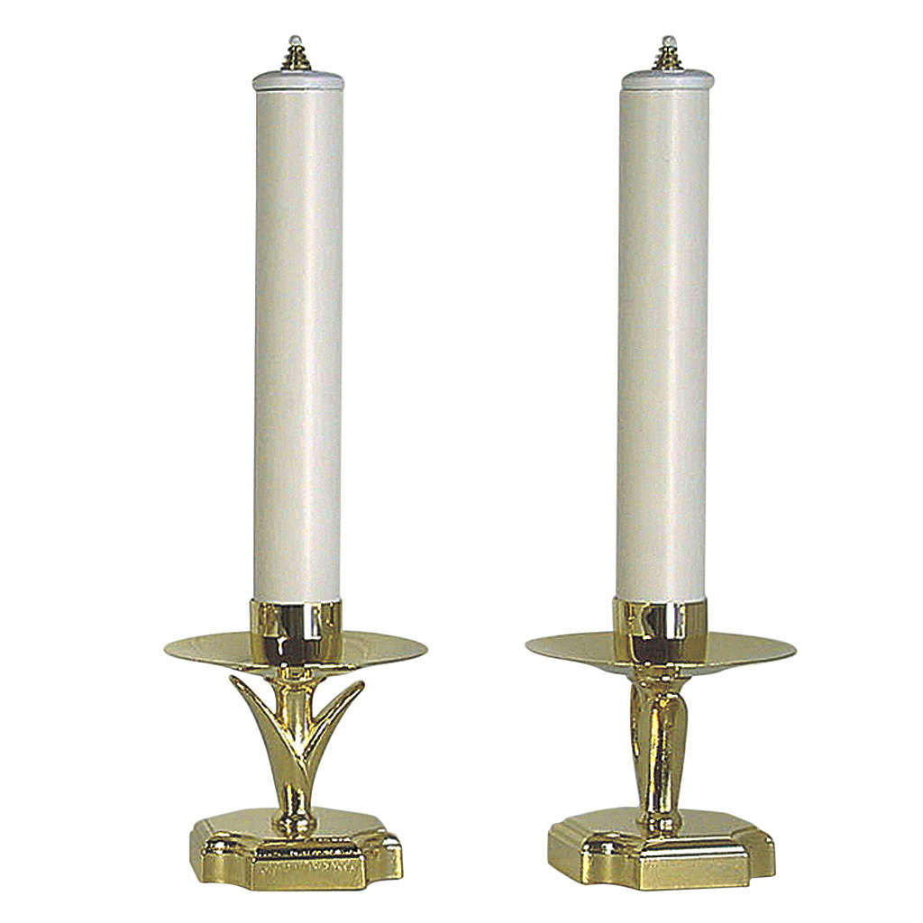 Candlesticks with fake candles and filters online sales on HOLYART.co.uk