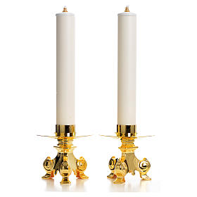 Kerzenhalter und PVC unechte Kerzen