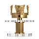 Traditional candlestick or for Blessed Sacrament, brass and plex s5