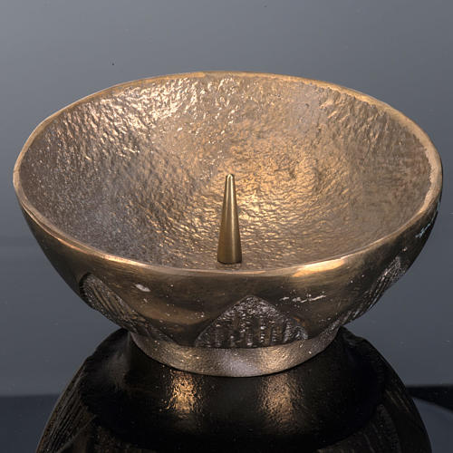 Castiçal de mesa Molina bronze moldado 4
