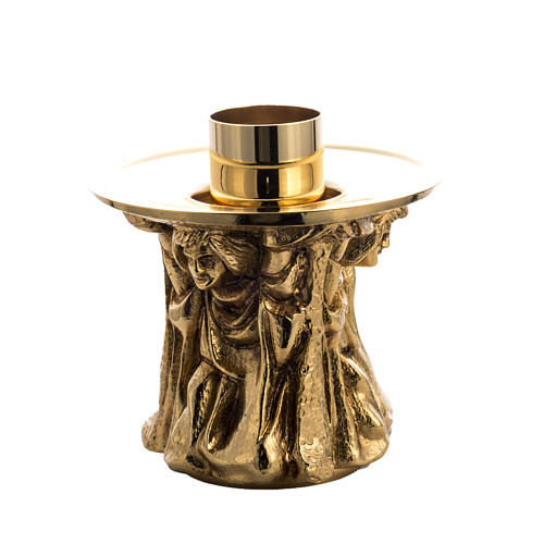 Candlestick made of cast brass 1