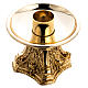 Candlestick made of cast brass, gold plated s4