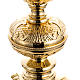 Baroque candlestick in gold-plated cast brass s2