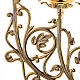 Candlestick in cast brass with 5 flames, baroque style s2