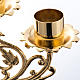 Candlestick in cast brass with 5 flames, baroque style s5