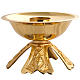 Single candlestick in gold-plated bronze s3