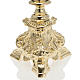 Baroque Candlestick in gold-plated brass 70cm s2