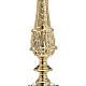 Baroque Candlestick in gold-plated brass 70cm s4