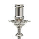 Baroque Candlestick in nickel plated brass 70cm s5