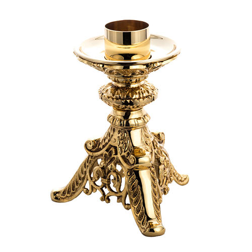 Per Candele 2 Cm Candelieri Altì In - 30 Cm Di Altezza | Per Candele 2 Cm | Set Da 7 Pezzi | Design Elegante Ottone Dorato