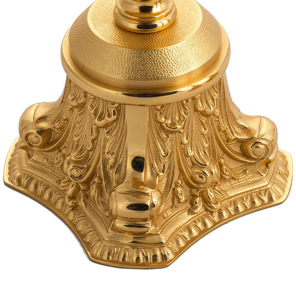 Candle holder in goldplated bronze online sales on HOLYART.co.uk