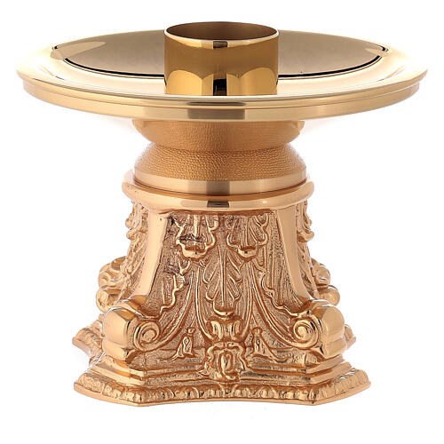 Candlestick in gold-plated bronze 3