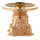 Candlestick in gold-plated bronze s1
