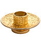 Altar candlestick in golden brass s1