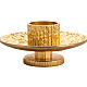 Altar candlestick in golden brass s3