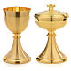 Candlestick in golden and silver coloured bronze, hammered s5