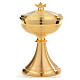 Candlestick in golden and silver coloured bronze, hammered s7