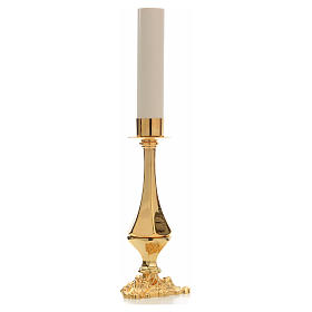 Candlestick with fake candle, H42cm