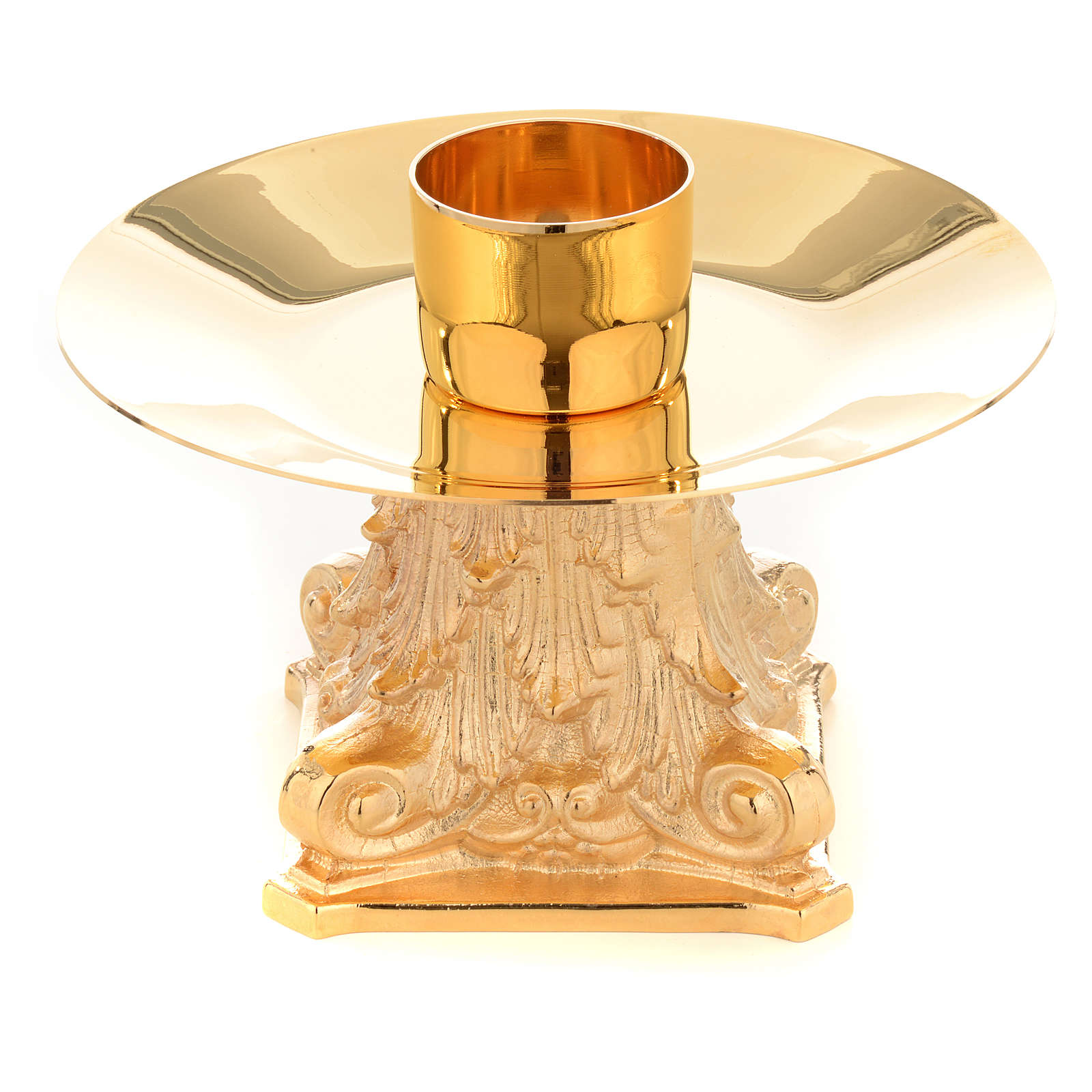 Candlestick with capital, 4cm diameter online sales on HOLYART.co.uk