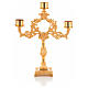 Candlestick with 3 flames and 4cm candle base s1