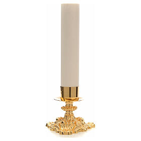Candlestick with fake candle, H27cm